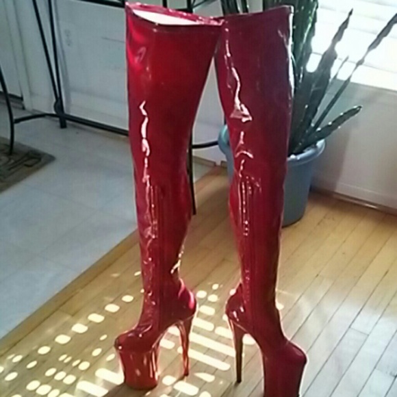 Pleaser Infinity 9" thigh high boots - Picture 2 of 7